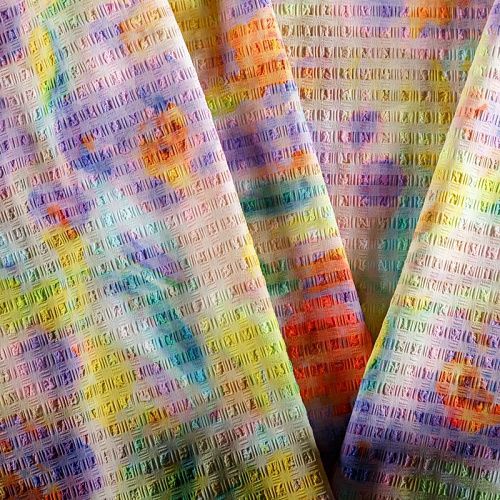 Лайкра 005-05956 желтый принтованный