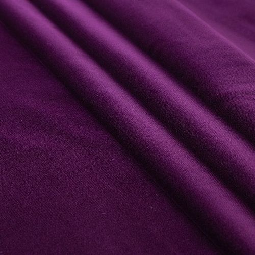 Бархат хлопковый 002-20033 пурпурный однотонный
