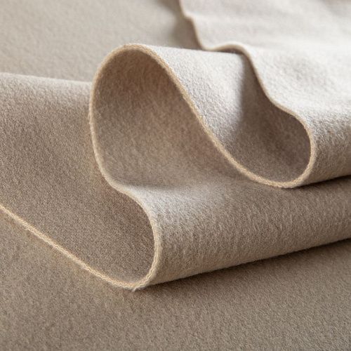 Ткань пальтовая 040-20238 светло-песочный однотонный