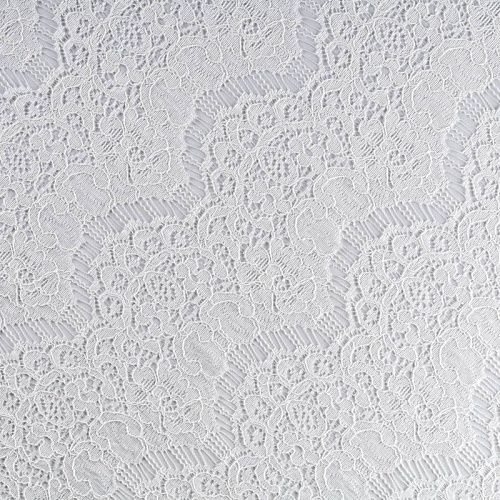 Гипюр К33-676 белый однотонный