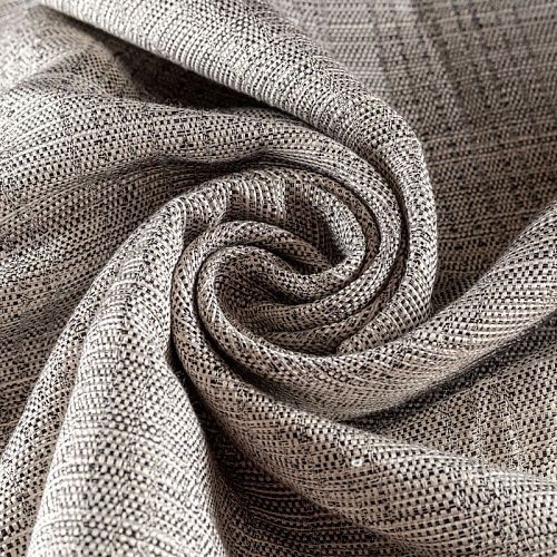 Ткань портьерная лен h-295 см 05-02-00334 молочно-серый однотонный