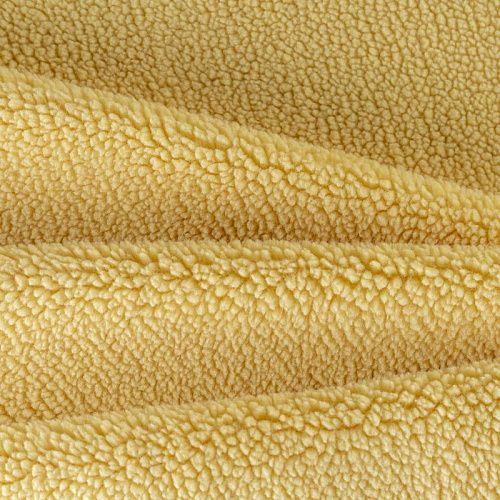 Мех искусственный К30-122 банановый однотонный