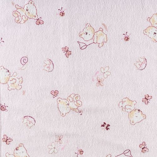 Фланель 060-00649 нежно-розовый принтованный