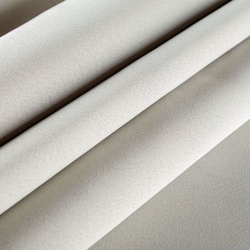 Ткань портьерная блэкаут h-295 см 10-02-01866 серо-бежевый однотонный