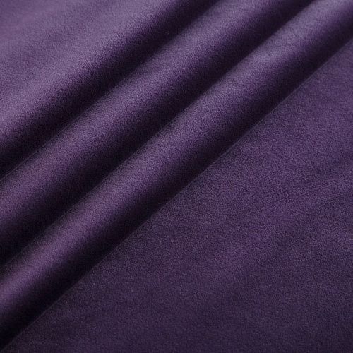 Бархат хлопковый 002-17136 пыльно-баклажановый однотонный