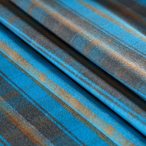 Ткань пальтовая 040-06074 сине-голубой принтованный