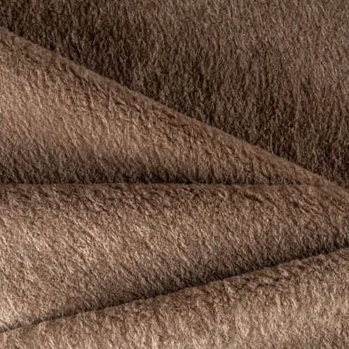 Мех искусственный К30-126 серо-бежевый однотонный